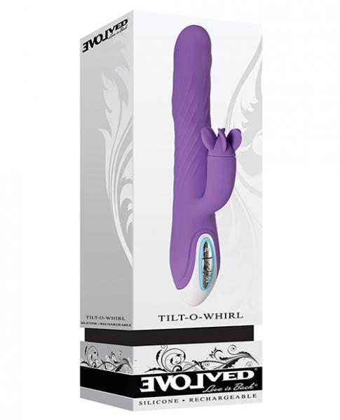 Evolved Tilt-o-whirl Dual Vibe With Spinning Clit Stimulator 8 Vibe Functions And 5 Wave Functions I