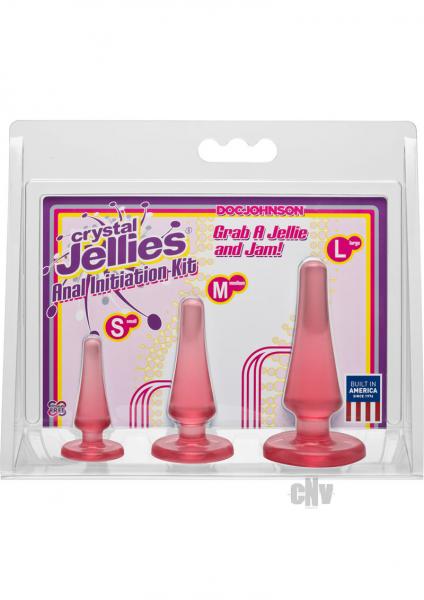 Crystal Jellies Anal Initiation Kit Pink