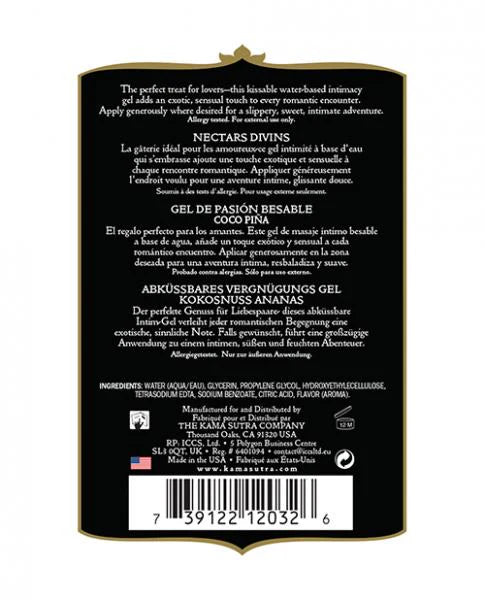 Kama Sutra Divine Nectars Coconut Pineapple 5oz
