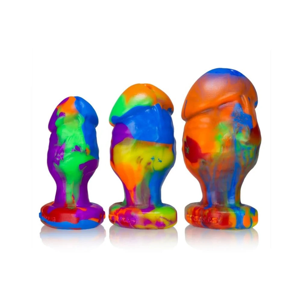 Oxballs Honcho-3, Buttplug, Large, Rainbow