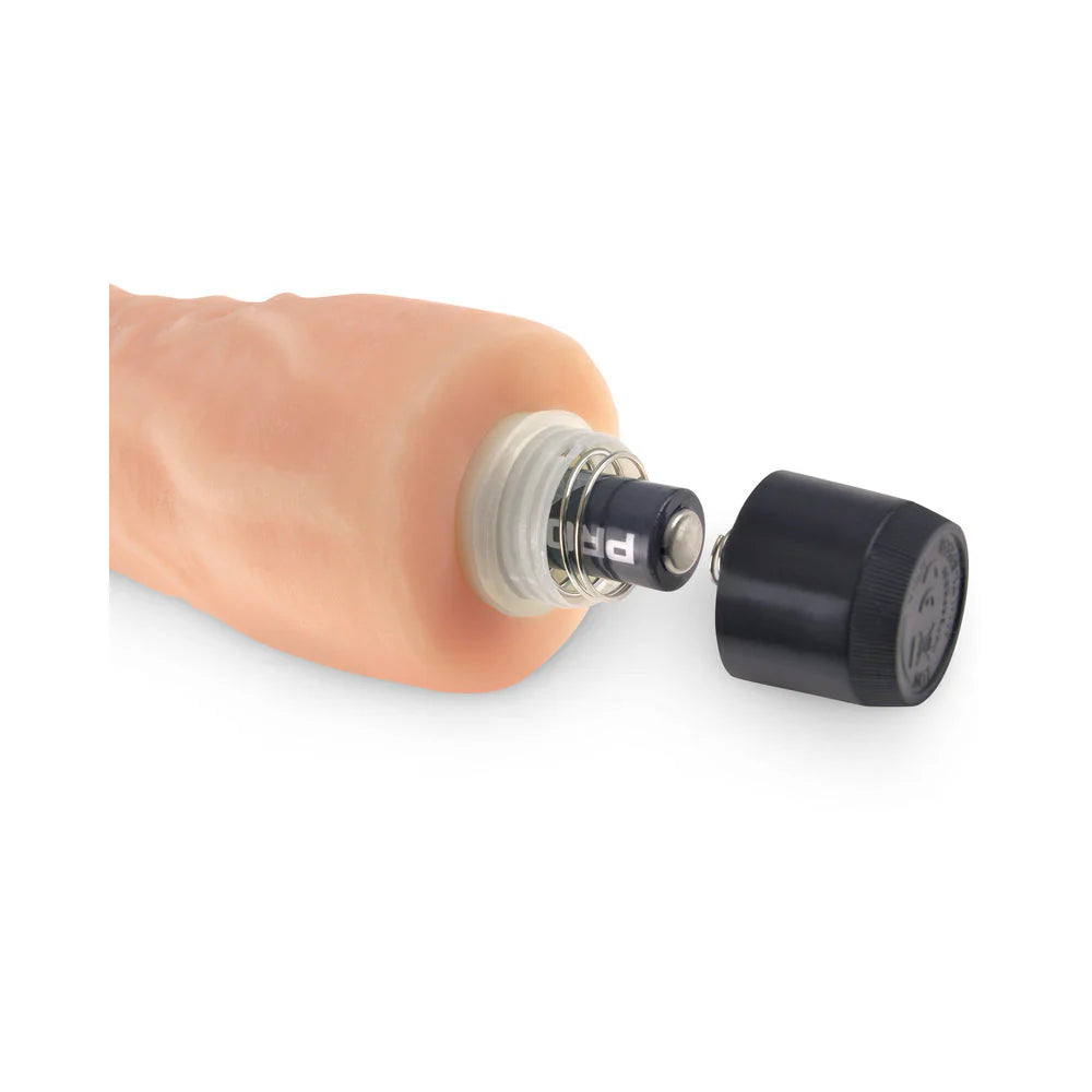 Real Feel Lifelike Toyz No 4 Beige Vibrating Dildo
