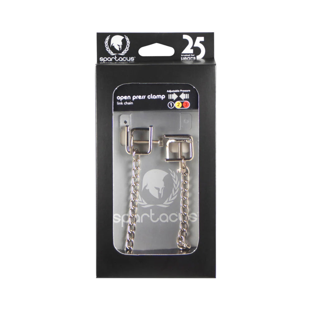 Spartacus Adjustable Nipple Clamps With Curbed Chain