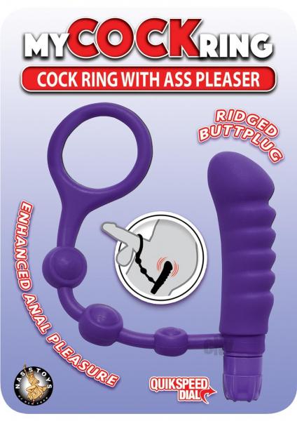 My Cockring With Ass Pleaser Purple