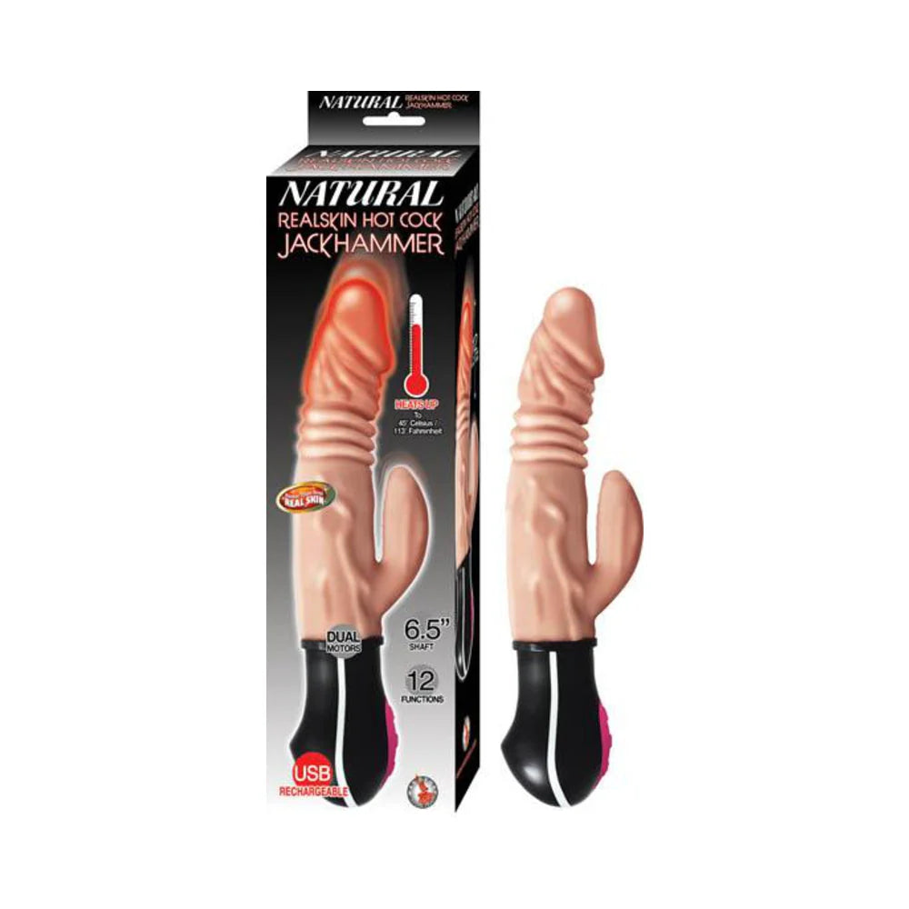 Natural Realskin Hot Cock Jackhammer Flesh