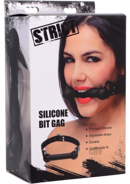 Strict Silicone Bit Gag Black O/S
