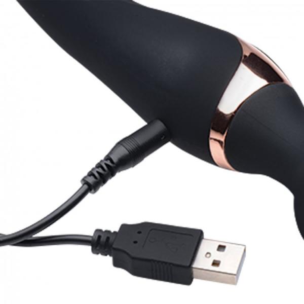 10X Dual Duchess 2 in1 Silicone Massager Black