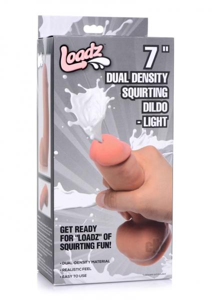 Dual Density Squirting Dildo 6.5 Inches Beige
