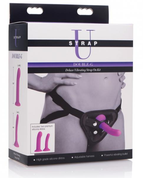 Double-G Deluxe Vibrating Strap On Kit