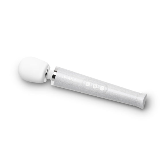 Le Wand All That Glimmers Set - White, wand vibrator, sex toy, adult toy