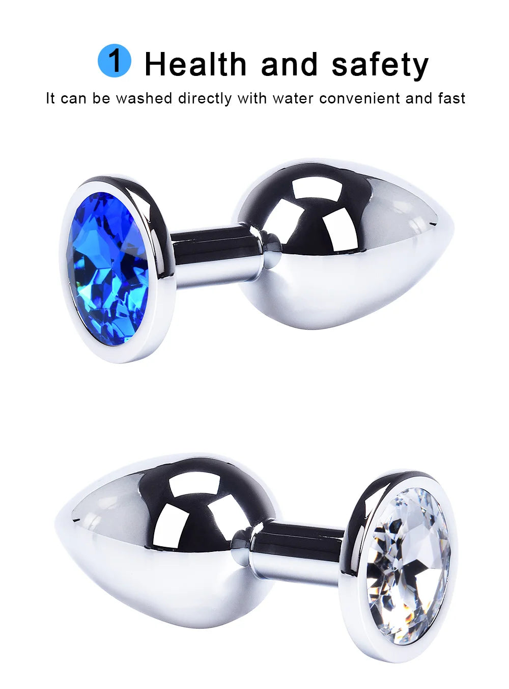 Stainless Steel Anal Plug – Metal Adult Toy for Women & Men