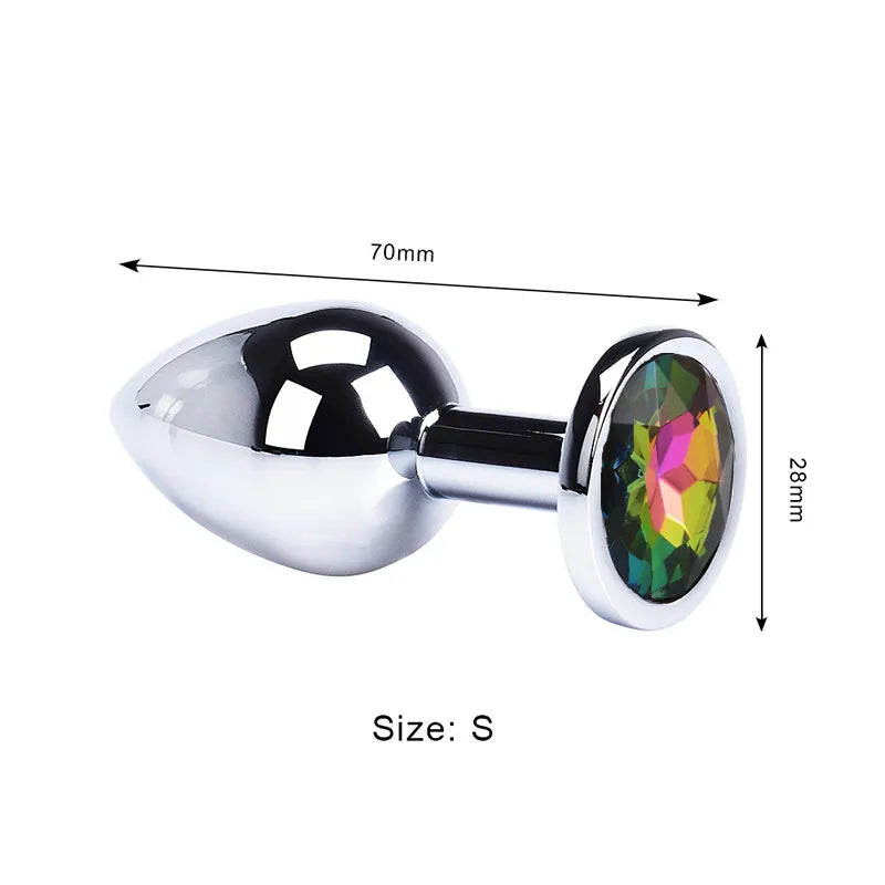 Stainless Steel Anal Plug – Metal Adult Toy for Women & Men