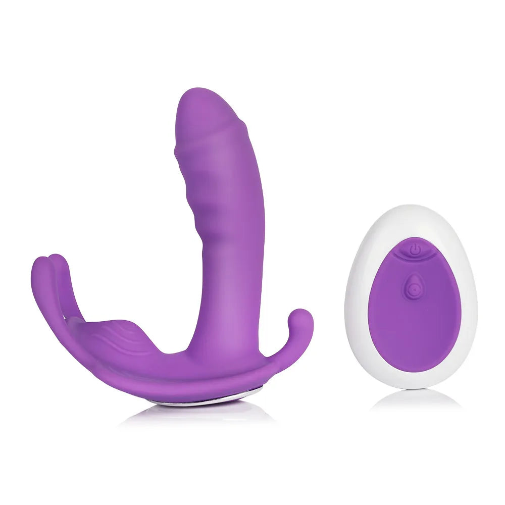 Wearable Remote Control Vibrator – G-Spot & Clit Stimulating Panty Toy for Women