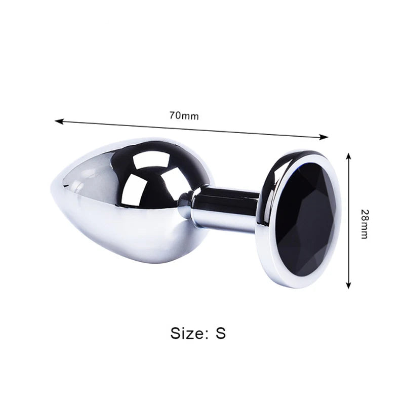 Stainless Steel Anal Plug – Metal Adult Toy for Women & Men