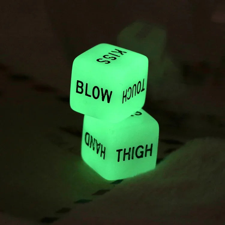 Love Dice Glow in Dark Funny Sex Dice Adult Toys Couple Lovers Games
