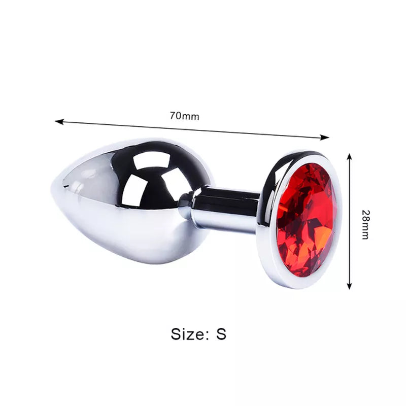 Stainless Steel Anal Plug – Metal Adult Toy for Women & Men