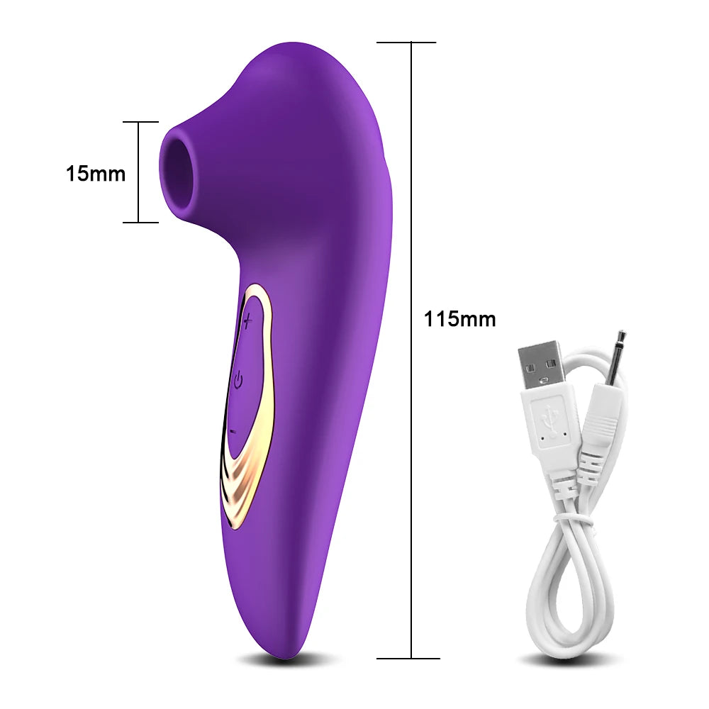 Powerful Clitoral Suction Vibrator - Vacuum Stimulator for Women's Pleasure