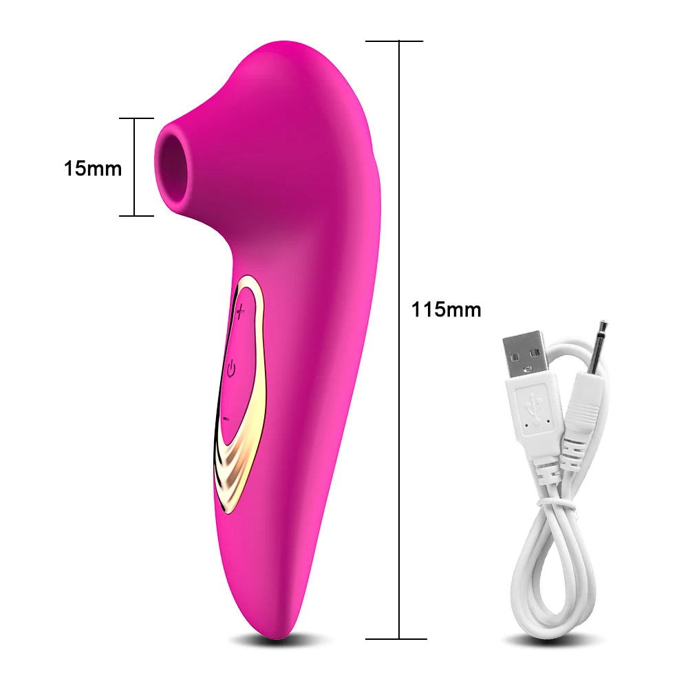 Powerful Clitoral Suction Vibrator - Vacuum Stimulator for Women's Pleasure