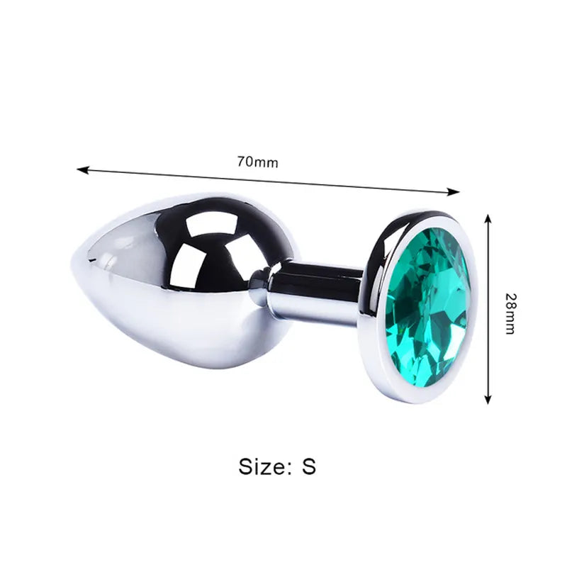 Stainless Steel Anal Plug – Metal Adult Toy for Women & Men