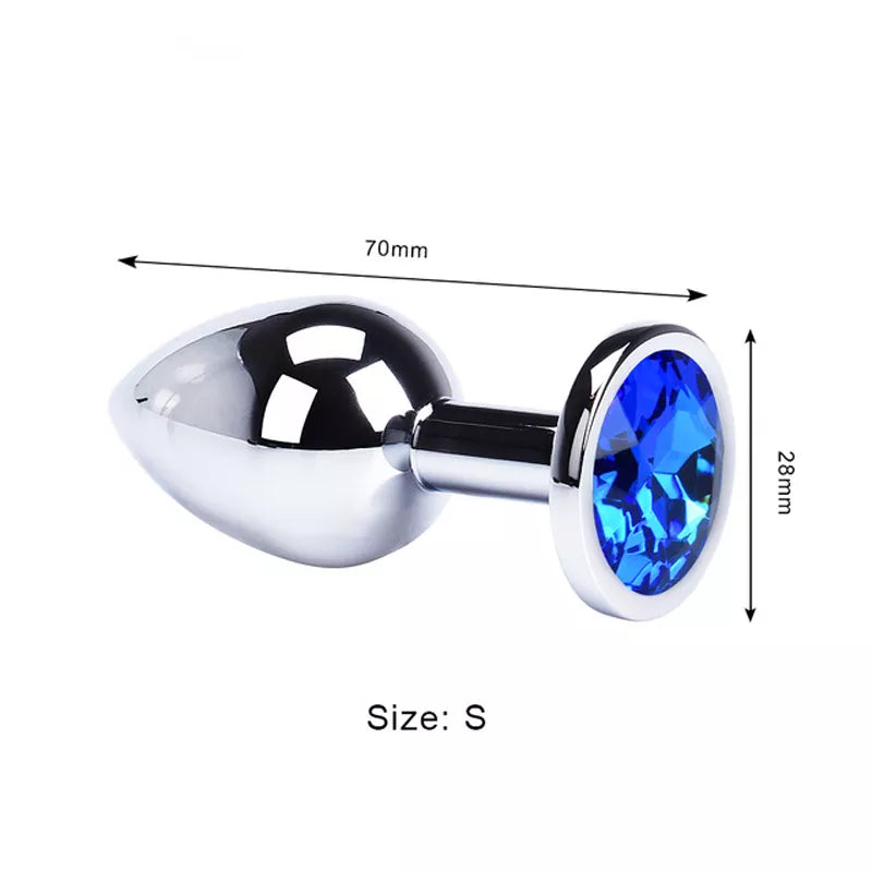 Stainless Steel Anal Plug – Metal Adult Toy for Women & Men