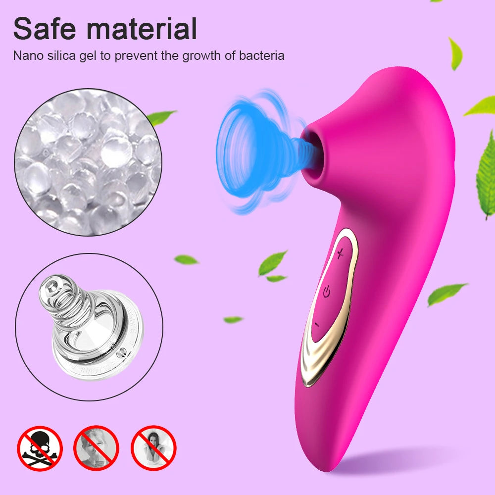 Powerful Clitoral Suction Vibrator - Vacuum Stimulator for Women's Pleasure