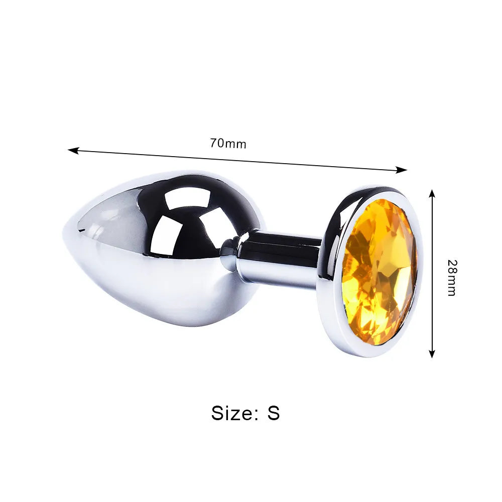 Stainless Steel Anal Plug – Metal Adult Toy for Women & Men