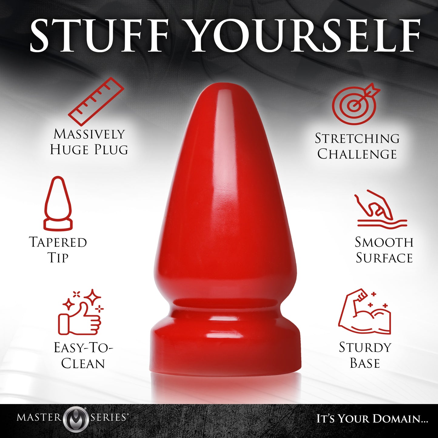 extra large butt plug, massive, giant, huge, monster, anal plug, sex toy, adult toy