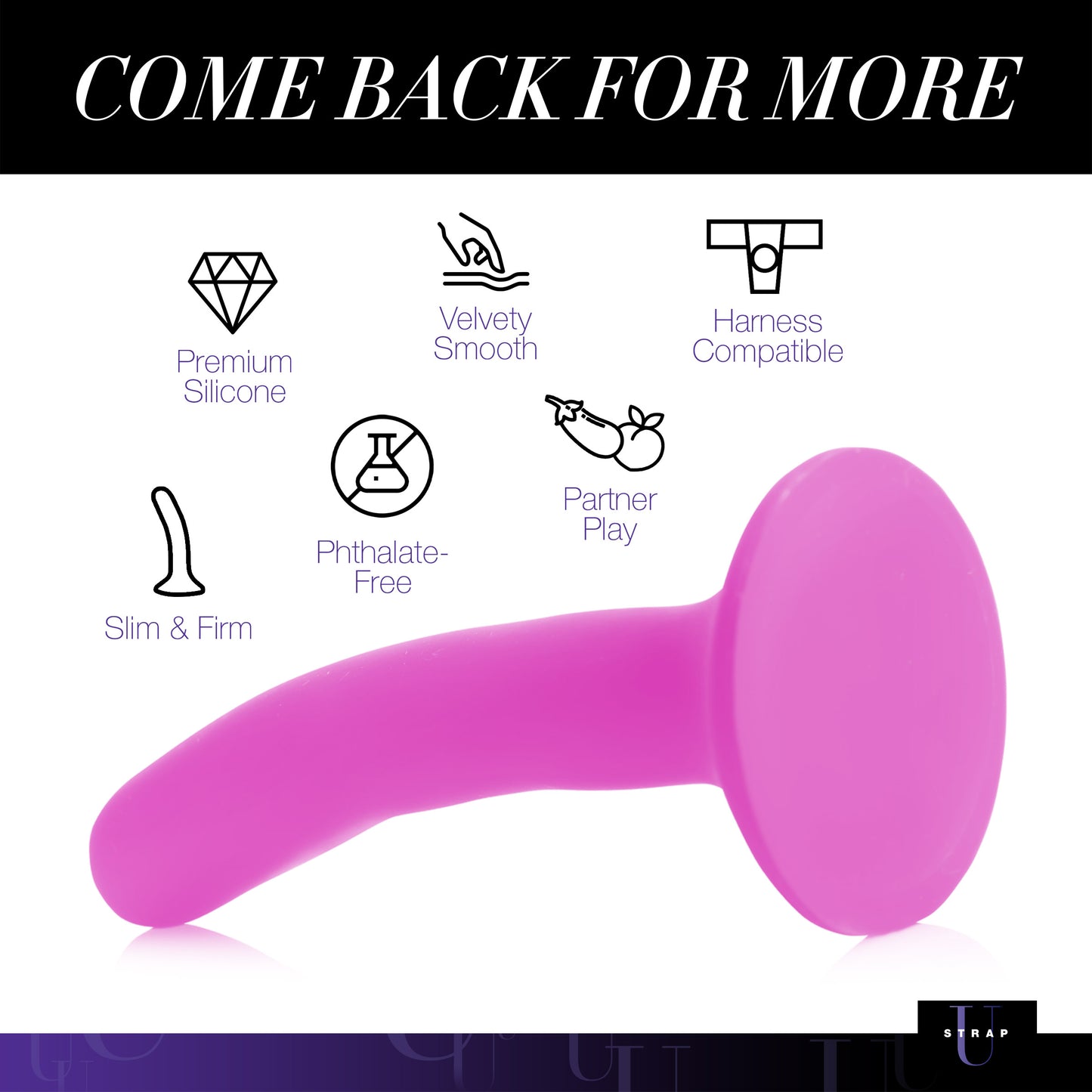 strap-on dildo, harness compatible, silicone, suction base