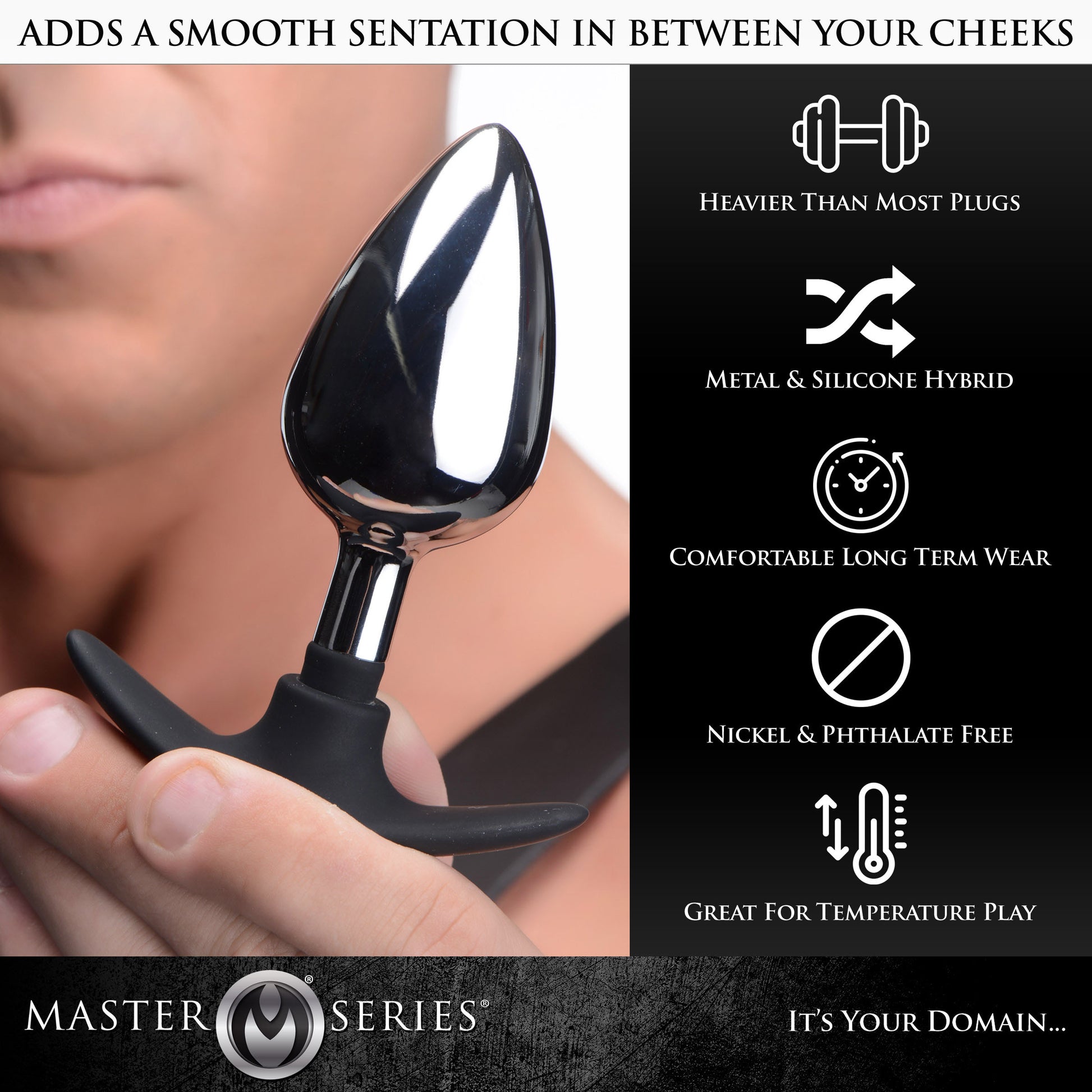 butt plug, anal plug, anal play, metal, sex toy, adult toy