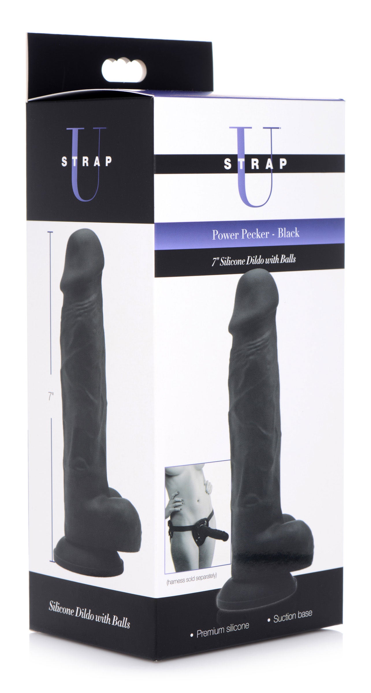 realistic dildo, suction base, black, veiny, balls, harness compatible, sex toy, adult toy, women, vaginal, anal