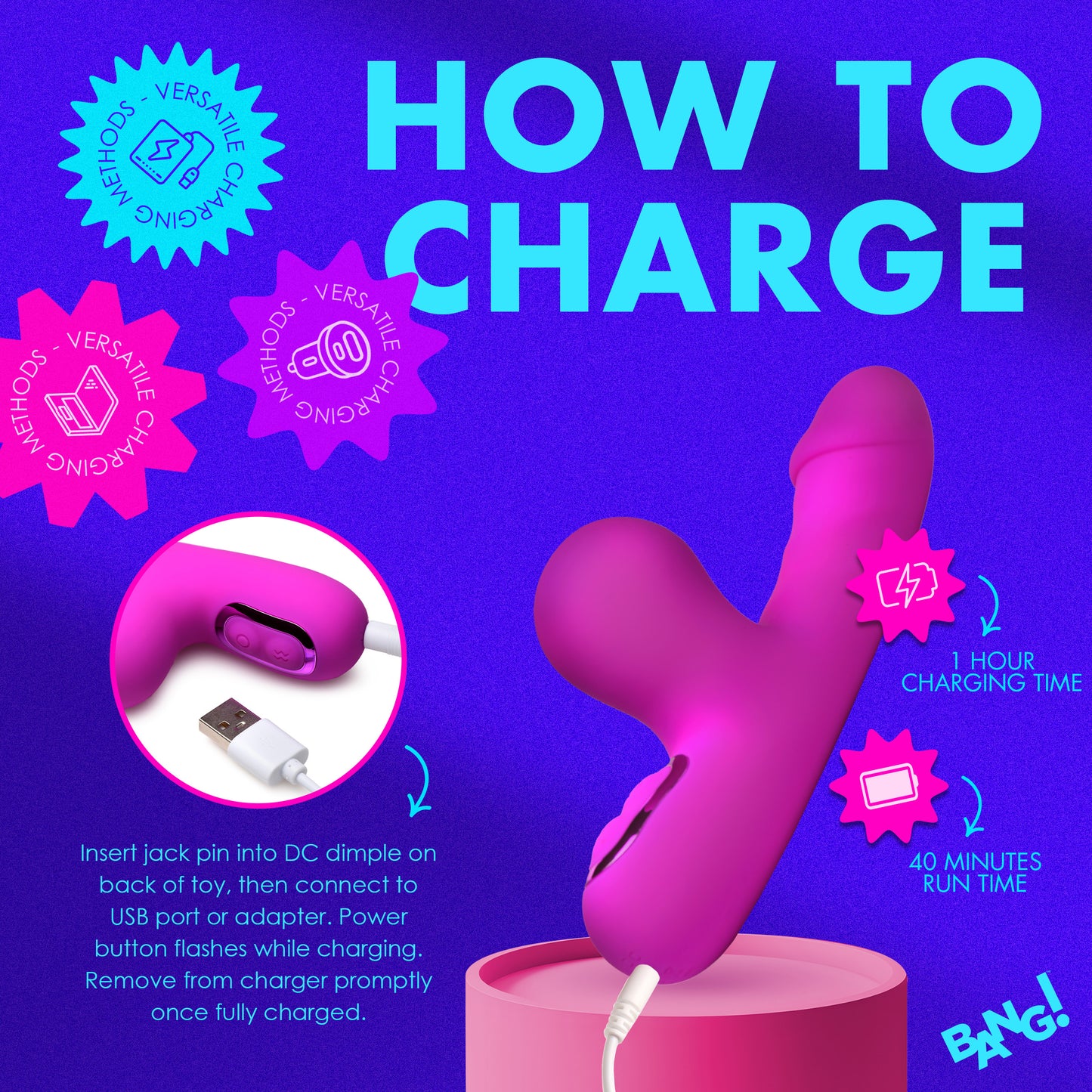 rabbit vibrator, bunny vibrator, air, suction, sucking, vibrating, vibe, women, sex toy, adult toy, clitoral stimulator, clitoral, clitoris, g spot, g-spot, dual, double