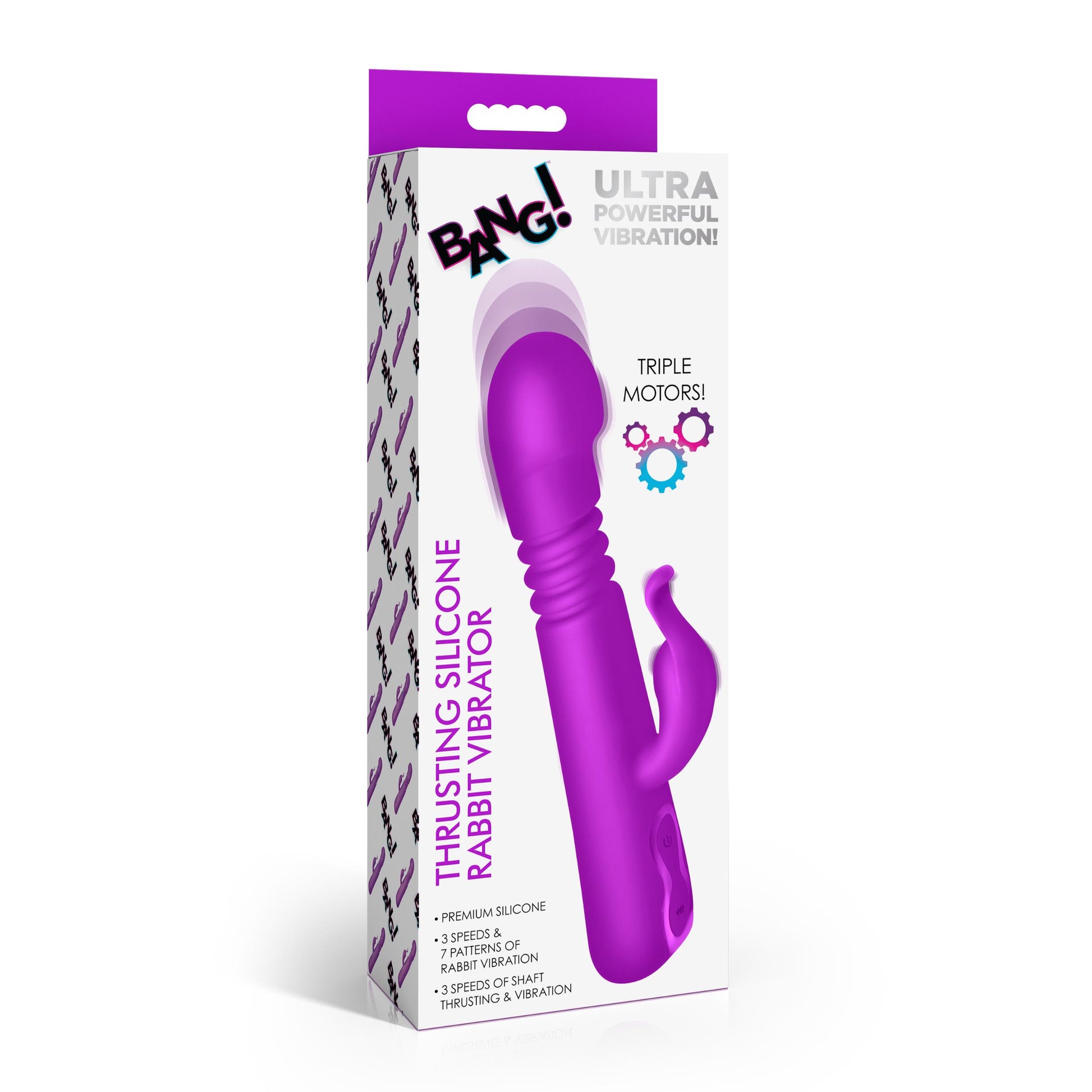 rabbit vibrator, bunny vibrator, sex toy, women, adult toy, clitoral stimulator, g-spot stimulator, thrusting