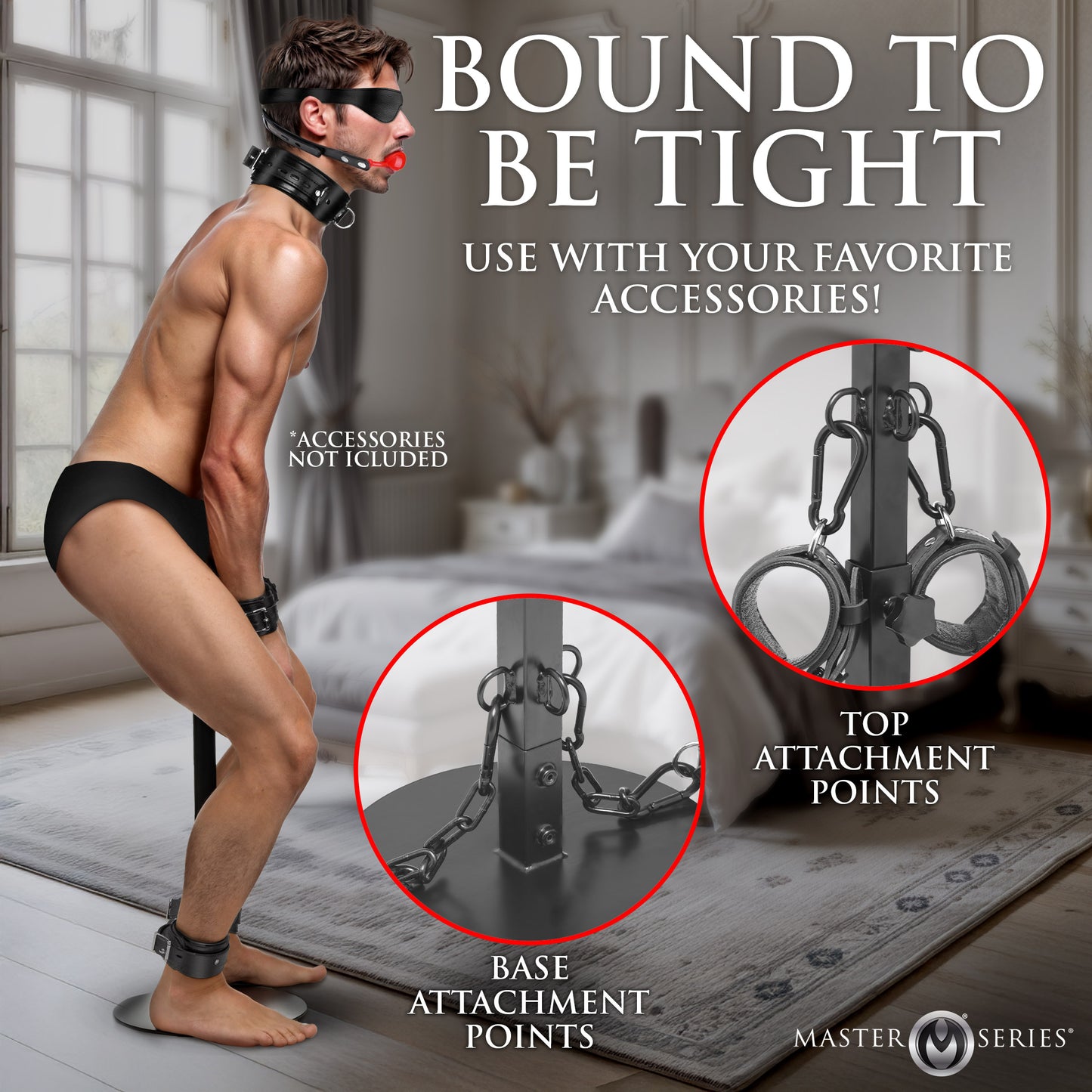 restraints, cuffs, spreader bars, bondage, bdsm gear, kink, fetish