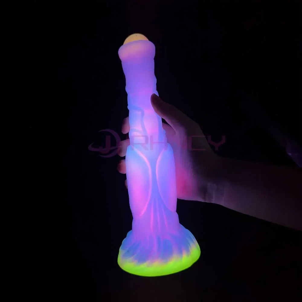 Anal/Vaginal Dildo Luminous Sex Toys for Women/Men Dick Animal/Monsters Dildos