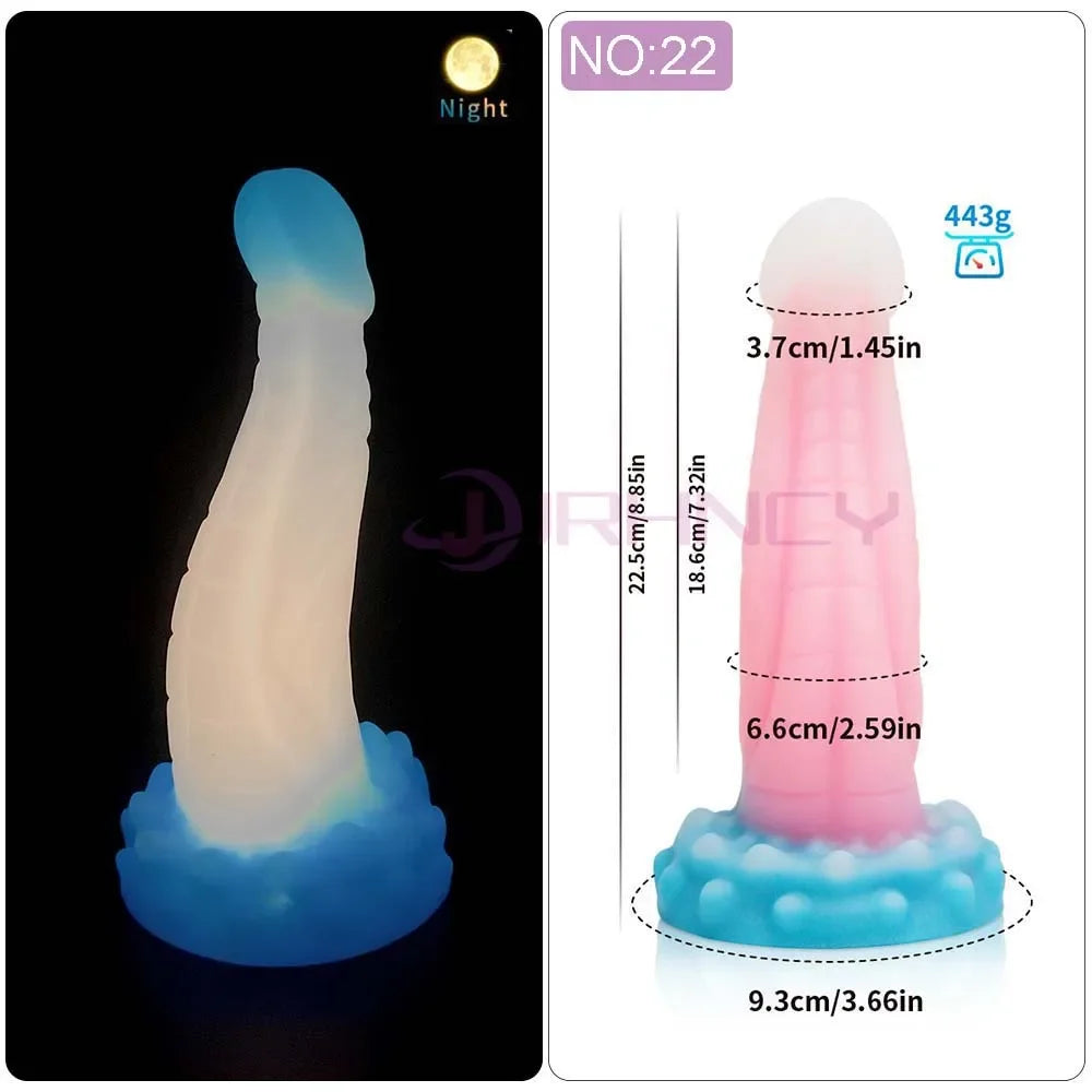 Anal/Vaginal Dildo Luminous Sex Toys for Women/Men Dick Animal/Monsters Dildos