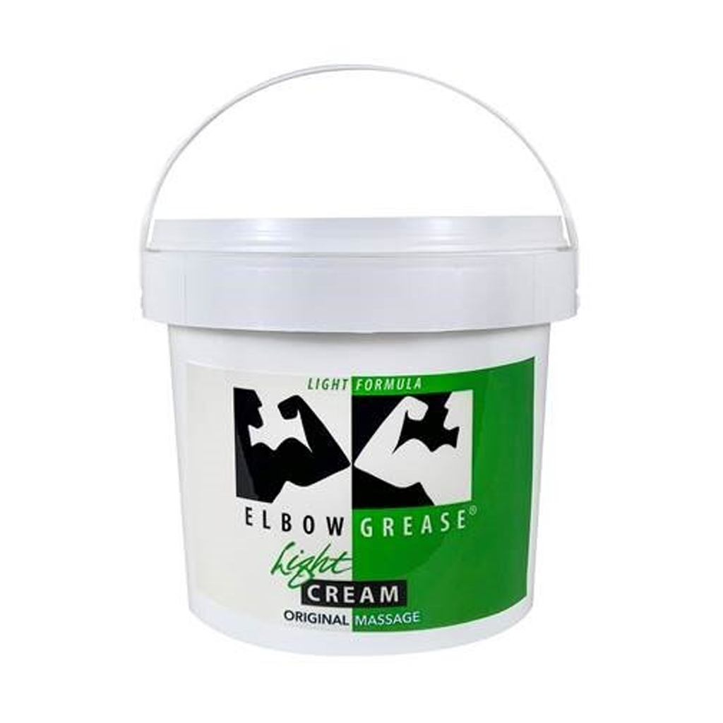 Light Cream Pail 128oz oil based lubricant, oil lube, anal lube, personal lubricant