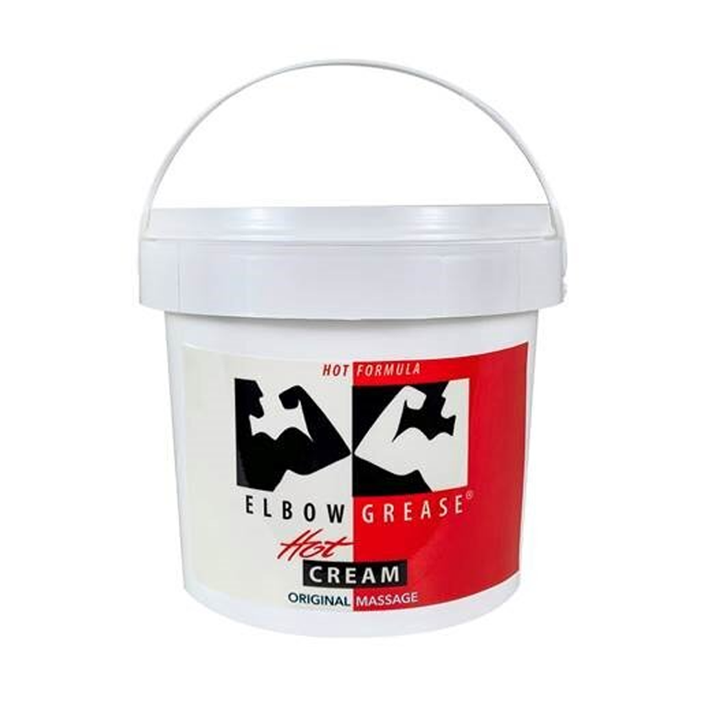 Hot Cream Pail 64oz oil based lubricant, oil lube, personal lubricant, anal lube, warming, sensation enhancer