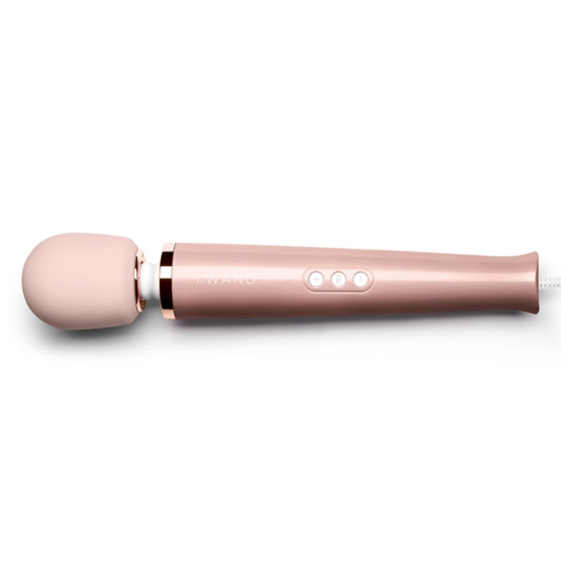 Plug-In Vibrating Massager - Rose Gold wand vibrator, sex toy, adult toy, women, massager, hitachi