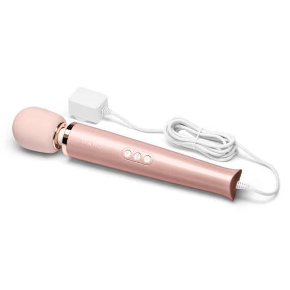 Plug-In Vibrating Massager - Rose Gold wand vibrator, sex toy, adult toy, women, massager, hitachi