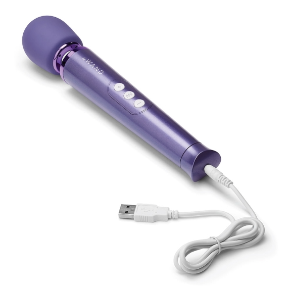 Petite Rechargeable Massager - Violet wand vibrator, massager, sex toy, adult toy
