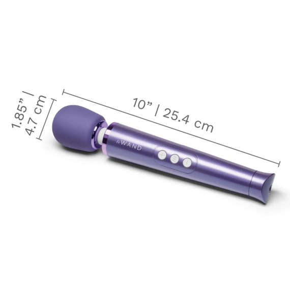 Petite Rechargeable Massager - Violet wand vibrator, massager, sex toy, adult toy