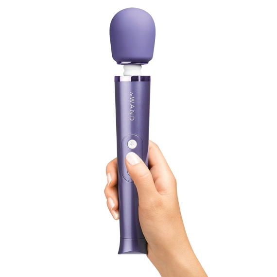 Petite Rechargeable Massager - Violet wand vibrator, massager, sex toy, adult toy