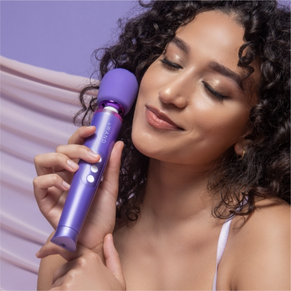 Petite Rechargeable Massager - Violet wand vibrator, massager, sex toy, adult toy