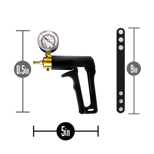Performance - Gauge Pump Trigger With Silicone Tubing And Silicone Cock Strap - Black