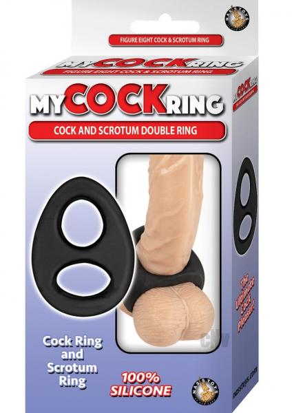 My Cockring Cock And Scrotum Double Ring Black