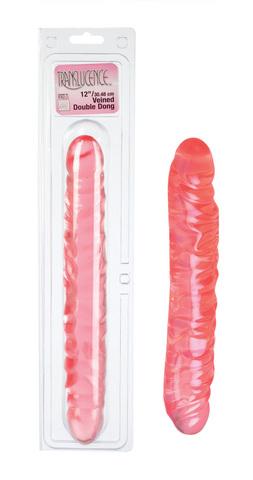 Transluc 12 Veined Dbl Dong