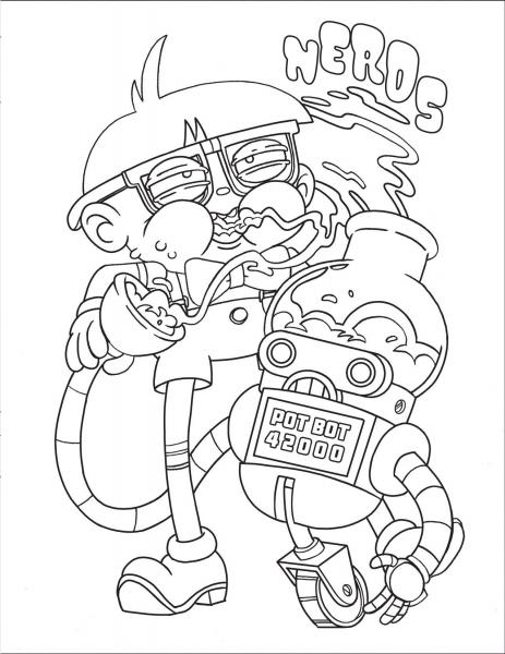 Who Smokes Weed? Coloring Book