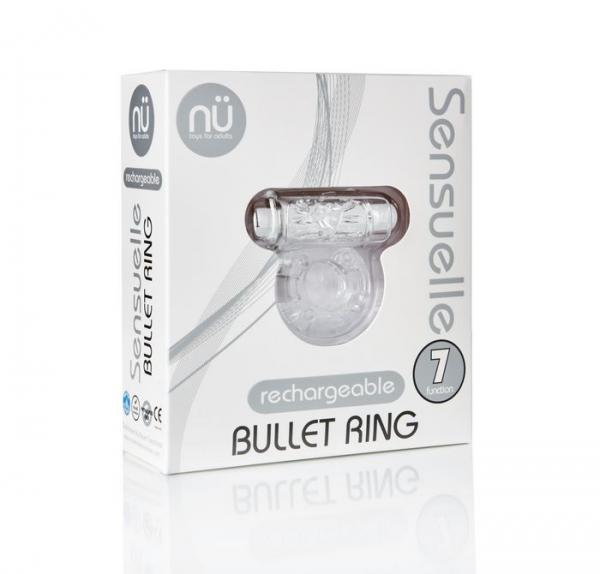 Nu Sensuelle Bullet Ring Cockring 7 Function - Clear