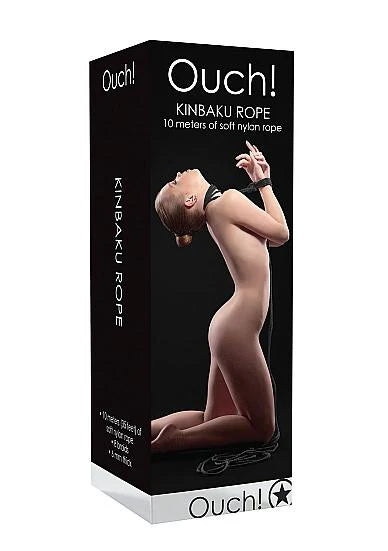 Ouch Kinbaku Rope 35ft Black