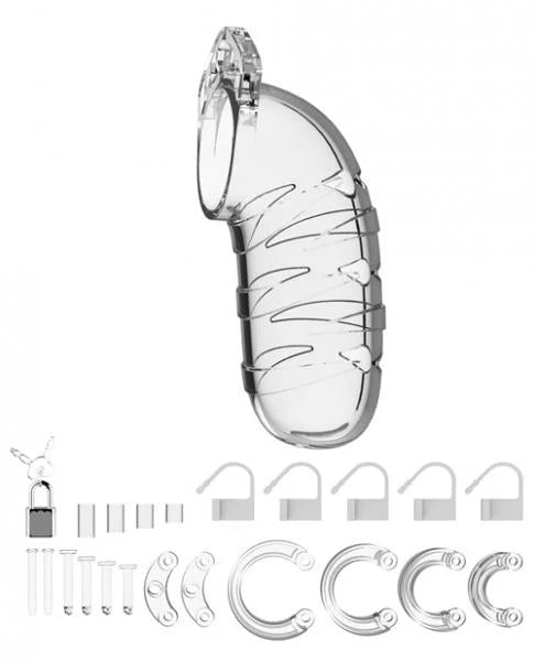 Mancage Model 05 Chastity 5.5 inches Cock Cage Transparent