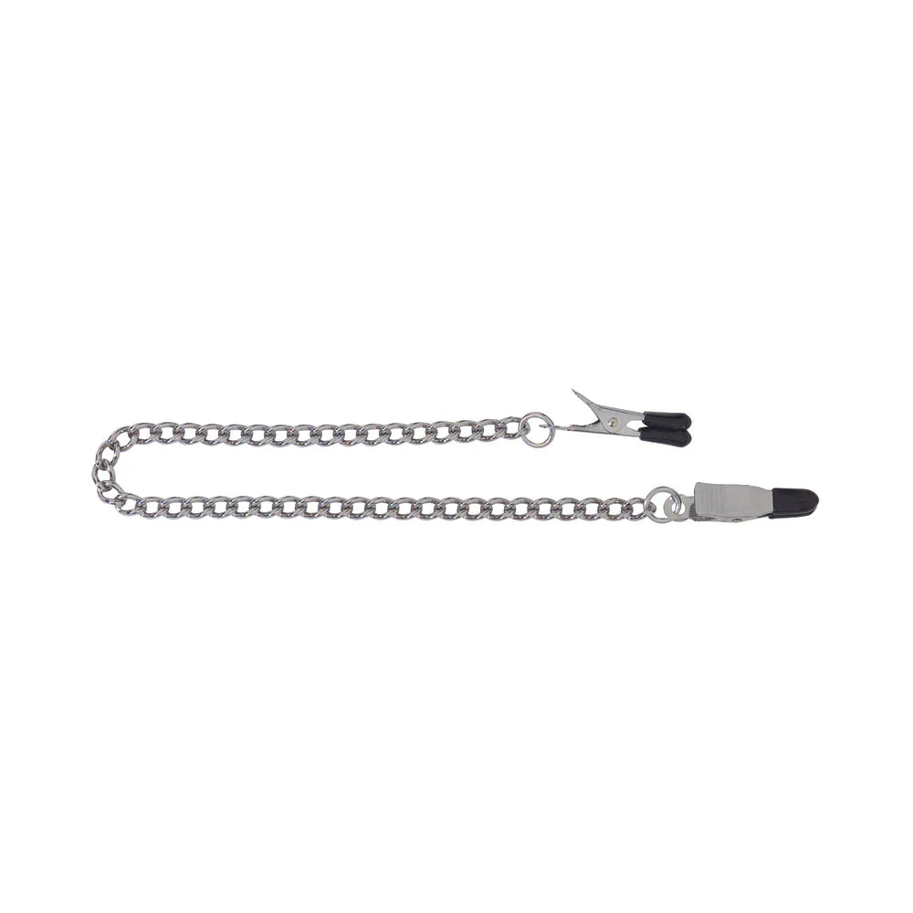 Rubber Tipped Nipple Clamps With Curbed Chain